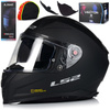 KASK MOTOCYKLOWY LS2 FF811 VECTOR II WŁÓKNO SZKLANE + PINLOCK + BLENDA