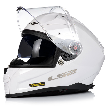 KASK MOTOCYKLOWY LS2 FF811 VECTOR II WŁÓKNO SZKLANE + PINLOCK + BLENDA