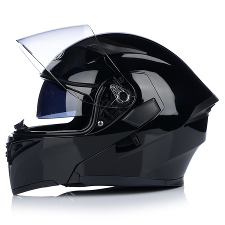 SZCZĘKOWY KASK MOTOCYKLOWY FLIP UP PODNOSZONA SZCZĘKA ECER 22.06 + BLENDA