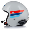 KASK MOTOCYKLOWY LS2 OF599 SPITFIRE RETRO BIAŁY + INTERKOM 1ST BLUETOOTH