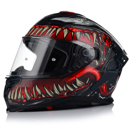 KASK MOTOCYKLOWY | VITO PRESTO MONSTER | INTEGRALNY + PINLOCK + BLENDA