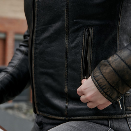 KURTKA MOTOCYKLOWA | REBELHORN HUNTER PRO LADY | DAMSKA SKÓRZANA + GRATIS