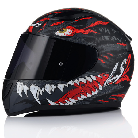 KASK MOTOCYKLOWY LS2 FF353 RAPID II KAIJU ECE 22.06 + CIEMNA SZYBA