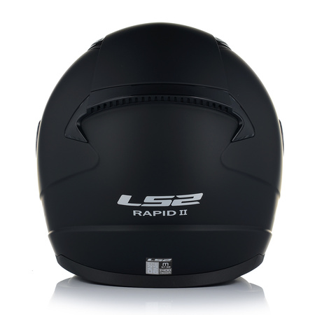 KASK MOTOCYKLOWY LS2 FF353 RAPID II CZARNY MATT ZESTAW + NIEBIESKA SZYBA 3XL