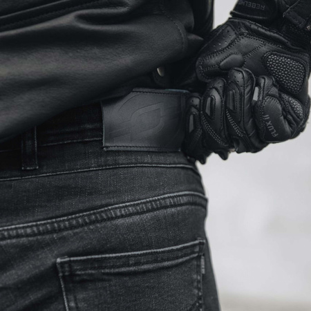 SPODNIE MOTOCYKLOWE | OZONE HORNET BLACK | MĘSKIE JEANSY ARAMIDOWE + GRATIS