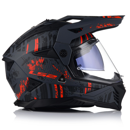 KASK MOTOCYKLOWY LS2 MX702 PIONEER ENDURO CROSS QUAD ATV + SZYBA + BLENDA
