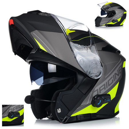 KASK MOTOCYKLOWY ORIGINE DELTA SPIKE BT SZCZĘKOWY WBUDOWANY INTERKOM BLUETOOTH 