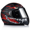 KASK MOTOCYKLOWY LS2 FF353 RAPID II KAIJU 06 + LUSTRZANKA SREBRNA SZYBA