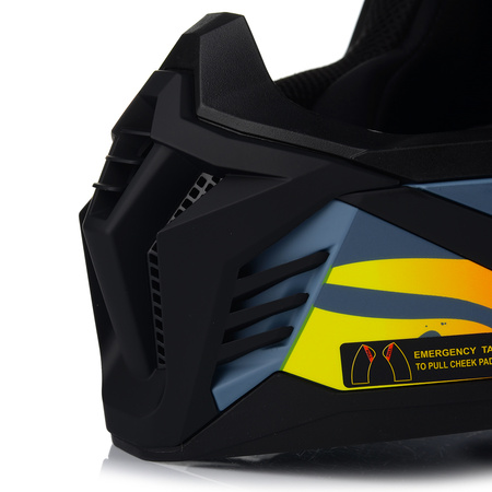 KASK MOTOCYKLOWY LS2 MX708 FAST II WASH DARK LEKKI ENDURO CROSS QUAD ATV