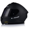 KASK MOTOCYKLOWY LS2 FF808 STREAM II CZARNY MAT MĘSKI BLENDA + CIEMNA SZYBA