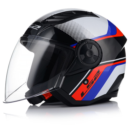 OTWARTY KASK MOTOCYKLOWY LS2 OF616 AIRFLOW II RUSH LEKKI NA SKUTER CHOPPER
