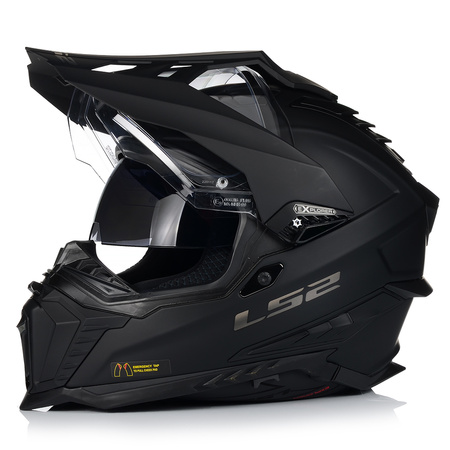 KASK MOTOCYKLOWY LS2 MX701 EXPLORER WŁÓKNO SZKLANE + PINLOCK + BLENDA 22.06