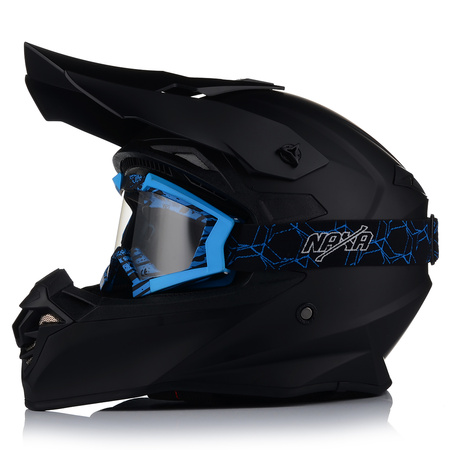KASK MOTOCYKLOWY | VITO TIVOLI + GOGLE NAXA | OFF-ROAD ENDURO CROSS QUAD