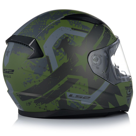 KASK MOTOCYKLOWY LS2 FF353 RAPID II THUNDER BIRDS 22.06 + PRZYCIEMNIANA SZYBA