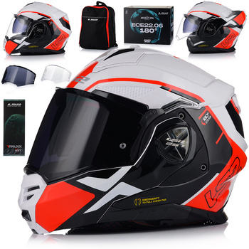 KASK MOTOCYKLOWY | LS2 FF901 ADVANT X 180 | SZCZĘKOWY + PINLOCK + PLECAK