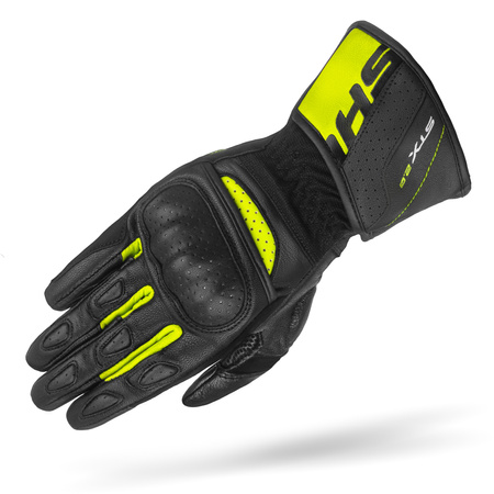 RĘKAWICE MOTOCYKLOWE | SHIMA STX 2.0 FLUO | MĘSKIE SKÓRZANE DŁUGIE + GRATIS