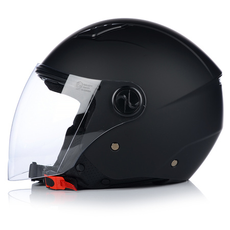 KASK MOTOCYKLOWY OTWARTY | VITO BRAVO | CZARNY MAT SKUTER CHOPPER ECE 22.06 