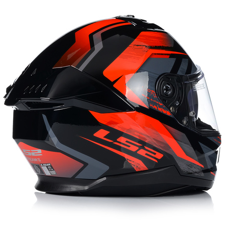 KASK MOTOCYKLOWY LS2 FF808 STREAM II FURY KEVLAR SYSTEM PINLOCK + BLENDA