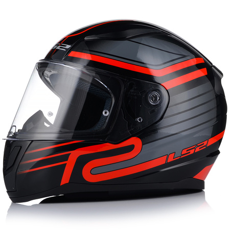 KASK MOTOCYKLOWY LS2 FF353 RAPID II CIRCUIT ECE 22.06 + TĘCZOWA SZYBA