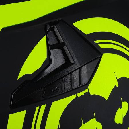 OTWARTY KASK MOTOCYKLOWY FLUO MATT SKUTER CHOPPER ECER 22.06 + BLENDA