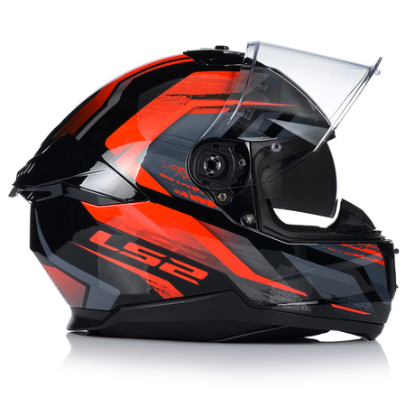 KASK MOTOCYKLOWY LS2 FF808 STREAM II FURY KEVLAR SYSTEM PINLOCK + BLENDA