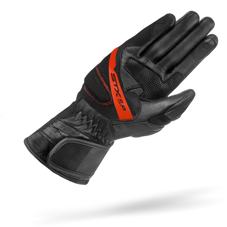 RĘKAWICE MOTOCYKLOWE | SHIMA STX 2.0 RED | DAMSKIE SKÓRZANE DŁUGIE +GRATIS