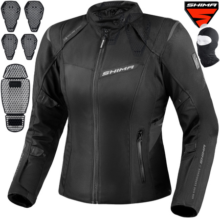 KURTKA MOTOCYKLOWA | SHIMA RUSH 2.0 | DAMSKA TEKSTYLNA WODOODPORNA + GRATIS