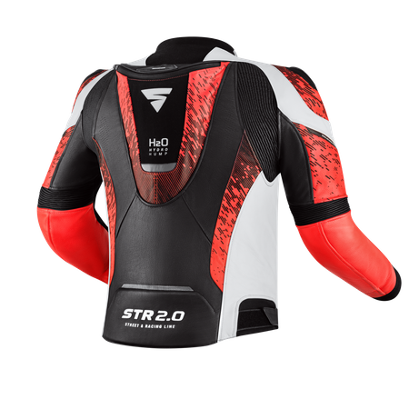 KURTKA MOTOCYKLOWA | SHIMA STR 2.0 FLUO | MĘSKA SKÓRZANA SPORTOWA + GRATIS