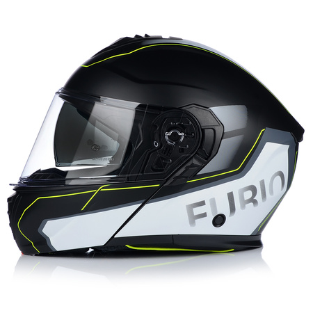 KASK MOTOCYKLOWY | VITO FURIO FLUO MAT | SZCZĘKOWY SYSTEM PINLOCK + BLENDA