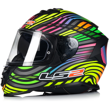 KASK MOTOCYKLOWY LS2 FF800 STORM II RAINBOW + PINLOCK + BLENDA ECER 22.06