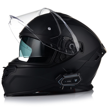 KASK MOTOCYKLOWY | VITO PRESTO CZARNY MAT | INTEGRALNY + INTERKOM + BLENDA S
