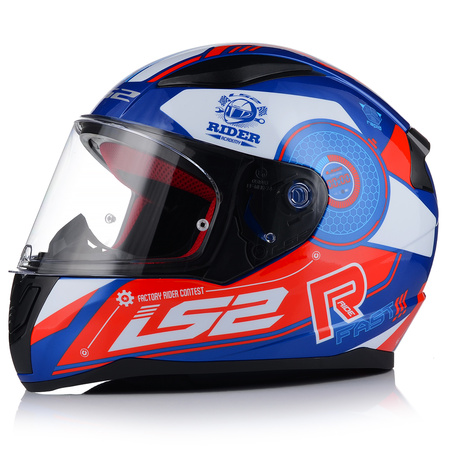  	KASK MOTOCYKLOWY LS2 FF353 RAPID STRATUS BL/RED INTEGRALNY SYSTEM PINLOCK