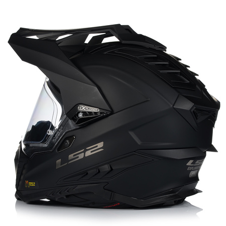 KASK MOTOCYKLOWY LS2 MX701 EXPLORER WŁÓKNO SZKLANE + PINLOCK + BLENDA 22.06