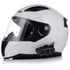 KASK MOTOCYKLOWY LS2 FF353 RAPID II BIAŁY POŁYSK + INTERKOM 1ST BLUETOOTH