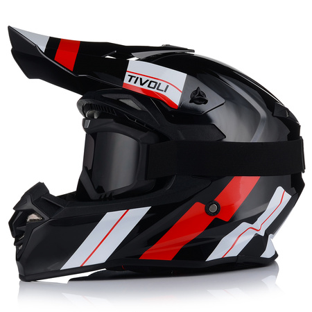 KASK MOTOCYKLOWY | VITO TIVOLI | OFF-ROAD ENDURO CROSS QUAD ATV + GOGLE 2XL