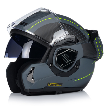 KASK MOTOCYKLOWY | LS2 FF906 ADVANT COOPER | SZCZĘKOWY + PINLOCK + PLECAK 