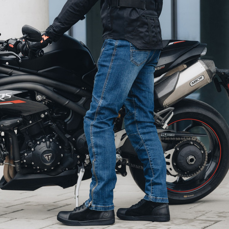 SPODNIE MOTOCYKLOWE | REBELHORN HAWK III | JEANSY MĘSKIE KEVLAR + GRATISY