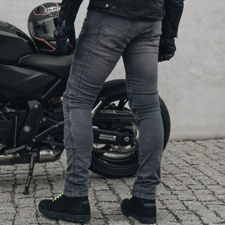 SPODNIE MOTOCYKLOWE | OZONE RUSH WASHED | MĘSKIE JEANSY ARAMIDOWE + GRATIS