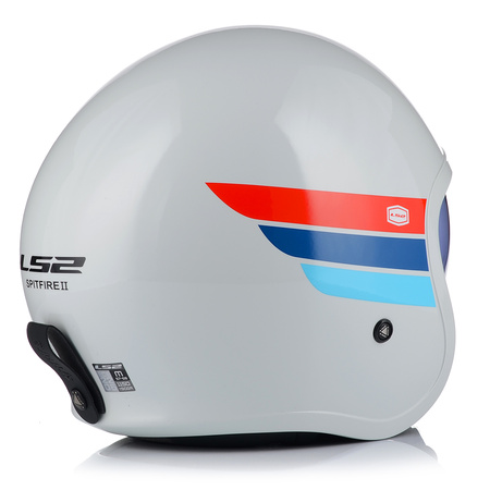 KASK MOTOCYKLOWY LS2 OF599 SPITFIRE RETRO OTWARTY NA SKUTER CHOPPER +BLENDA