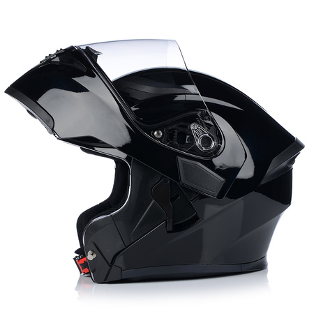 SZCZĘKOWY KASK MOTOCYKLOWY FLIP UP PODNOSZONA SZCZĘKA ECER 22.06 + BLENDA