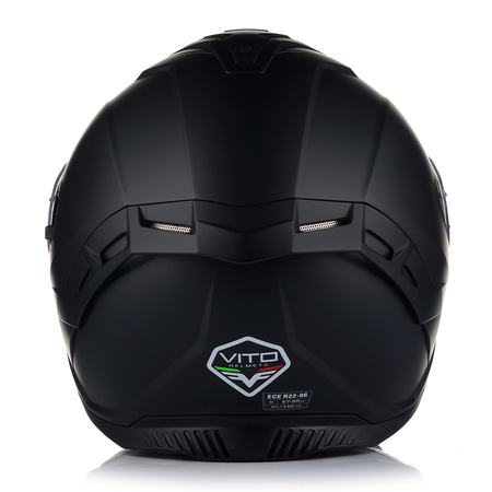 KASK MOTOCYKLOWY | VITO PRESTO CZARNY MAT | INTEGRALNY + INTERKOM + BLENDA S