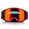 GOGLE MOTOCYKLOWE LS2 CHARGER PRO CZERWONE + 2xSZYBA LUSTRZANKA ANTIFOG