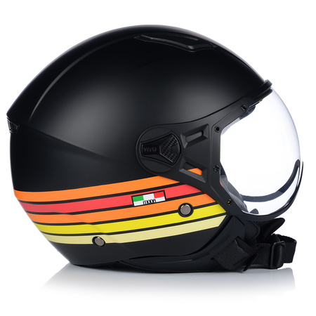 KASK MOTOCYKLOWY OTWARTY | VITO MODA RETRO MAT | SKUTER CHOPPER ECE 22.06