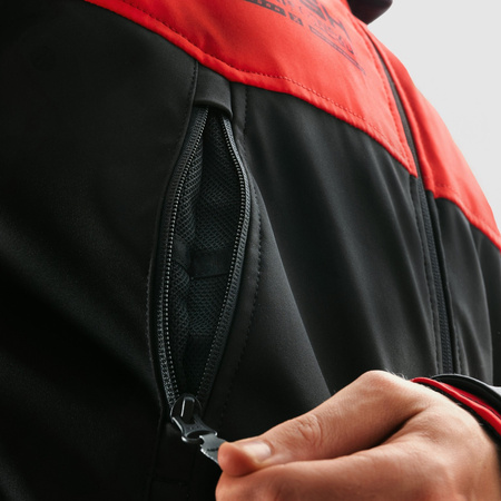 KURTKA MOTOCYKLOWA | REBELHORN SLASH RED | TEKSTYLNA WODOODPORNA + GRATISY