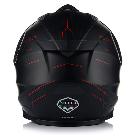 KASK MOTOCYKLOWY VITO MOLINO MAT ENDURO CROSS QUAD ATV + INTERKOM + BLENDA