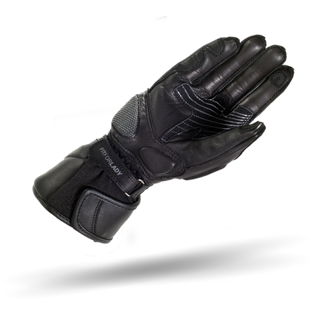 RĘKAWICE MOTOCYKLOWE | SHIMA MONDE BLACK | KLASYCZNE DAMSKIE SKÓRA + GRATIS