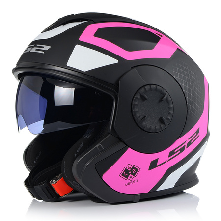 OTWARTY KASK MOTOCYKLOWY LS2 OF570 MAT 3w1 + DASZEK + SZYBA + BLENDA