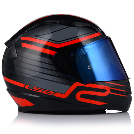 KASK MOTOCYKLOWY LS2 FF353 RAPID II CIRCUIT ECE 22.06 + NIEBIESKA SZYBA
