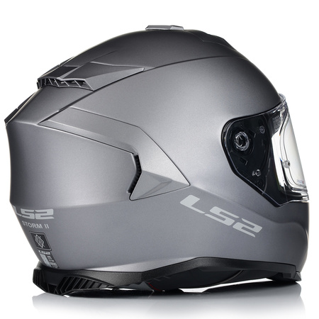 KASK MOTOCYKLOWY LS2 FF800 STORM II TITANUM + PINLOCK + BLENDA ECER 22.06