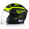 OTWARTY KASK MOTOCYKLOWY FLUO MATT SKUTER CHOPPER ECER 22.06 + BLENDA